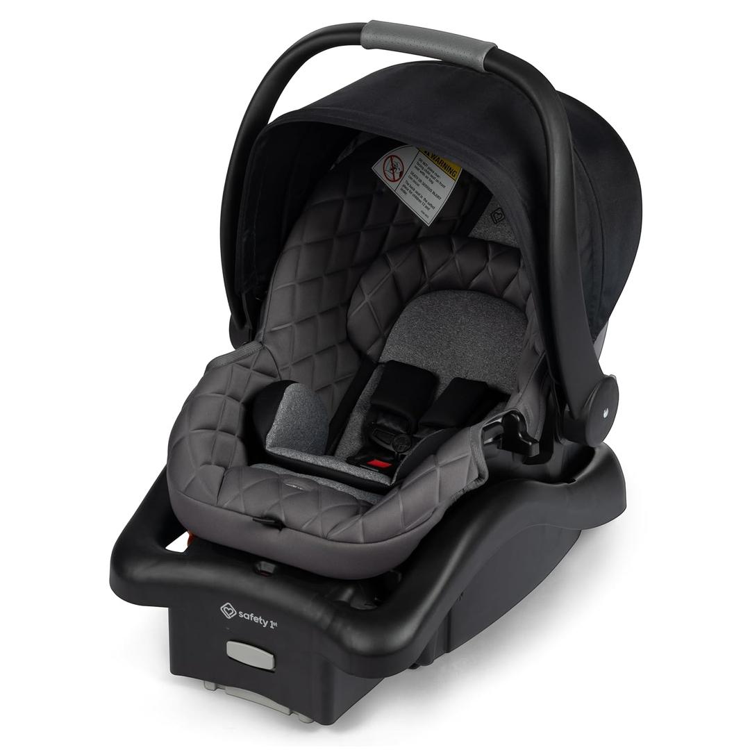 Safety 1st onBoard™ Insta-Latch™ DLX Infant Car Seat with Base, Baby Car Seat for 4-30 lbs., Rear Facing Car Seat, Ironbark