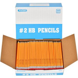 Rarlan Wood-Cased #2 HB Pencils, Pre-sharpened, 360 Count Bulk Pack