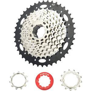 CYSKY 8 Speed Cassette 11-25T/11-28T/11-32T/11-36T/11-40T/11-42T Compatible with Shimano/Sunrace/Sram Bike Freewheel, Fit for Mountain Bike, Road Bike, MTB, BMX