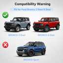 RFA Glossy Black Hood Deflector Protector Fit for Ford Bronco 2021-2026