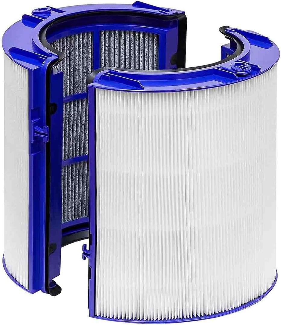 2-IN-1 Filter Replacement for Dyson PH01 HP07 HP10 TP07 TP10 TP09 HP09 HP06 TP06 Air Purifier 360 Combi Glass Pure Cool Hot Humidify Fan, 2-IN-1 Filter+ Carbon Filter (Upgraded)