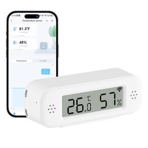 EMylo WiFi Thermometer Hygrometer Sensor, Wireless Indoor Temperature Humidity Monitor with App Control, Notification Alerts, Free Data Storage Export, for Home Pet Greenhouse, Compatible with Alexa