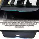 for 2019-2025 Toyota RAV4 Cargo Cover, (Carbon Fiber Look) Cargo Cover for Toyota RAV4 2025 Accessories 2019 2020 2021 2022 2023 2024 Trunk Organizer Rear Trunk Security Shielding Shade