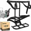 10L0L Universal Golf Cart Rear Seat Bag Holder Rack for EZGO Yamaha Club Car Carts, with Rear Safety Grab Bar