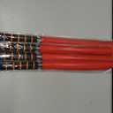 4Pcs Red Referee Flags with Stainless Steel Poles and Sponge Handles 7X5.5 Inch Signal Flags for Track and Field Officials and Outdoor Sports