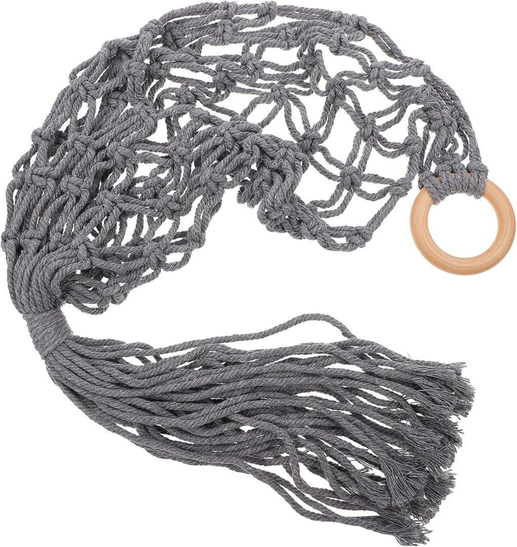 DECHOUS Cotton Rope Basket Hanging Storage Fruit Vegetable Decorative Handmade Modern Style