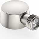 Wall Mounted Supply Elbow, Wall Elbow for Hand Shower, Solid Brass Round Wall Supply Elbow, Check Valve Included (Brushed Nickel)