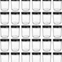 QAPPDA 6oz Glass Jars With Lids,Small Mason Jars Wide Mouth,Mini Canning Jars With Black Lids,Kitchen Storage Jars For Honey,Jam,Jelly,Baby Foods,Wedding Favor,Shower Favors,Spice Jars Set of 30