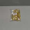 24 Pack 2 Inches Curtain Rings with Clips, Openable Drapery Metal Clip,Shower Curtain Clips with Rings, Iron Drapes Hangers Decorative for Windows Rods Rustproof (Gold)