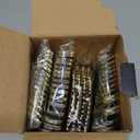 N9R 60PCS Gold Plastic Silverware - Gold Plastic Cutlery Set Disposable Flatware Dinnerware -30 Forks, 15 Spoons, 15 Knives for Party, Thanksgiving, Christmas