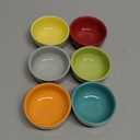 Now Designs Canyon Ceramic Pinch Bowl Set, Soy Sauce Dish, Set of 6, 2 oz