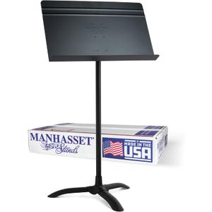 Manhasset Music Stand for Sheet Music - 48 Symphony Model - Long Lasting, Durable Manhasset Stand - Adjustable Height - 26" to 48" - Made in the USA Manhasset Music Stand for Sheet Music - 48 Symphony Model - Long Lasting, Durable Manhasset Stand - Adjustable Height - 26" to 48" - Made in the USA