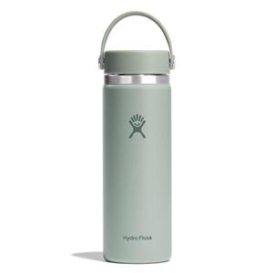 Hydro Flask Water Bottle - Insulated Stainless Steel - Wide Mouth Flex Lid, Non Spill, Leakproof and Refillable in 20 Oz Agave Green