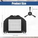 Replacement Parts for Shark AV2310AE Matrix RV2310AE Matrix(not RV2310) 4 Hepa Filters 6 Side Brush & 1 Cleaning Brush