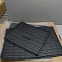 powoq Trunk Mat Compatible with 2018-2024 Ford Expedition/Lincoln Navigator 3rd Backrest Mat Replacement for 2018-2024 Ford Expedition Accessories(Trunk Mat+3rd Row Backrest Mat)