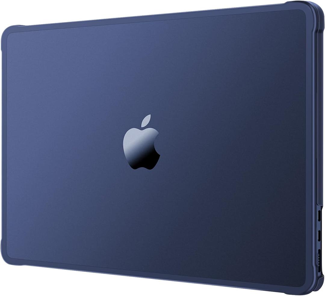 MOSISO Compatible with MacBook Air 13 inch Case M5 2026 M4 2025 M3 M2 2024-2022 A3449 A3240 A3113 A2681, Seamlessly Closes Anti-Crack&Anti-Fingerprints Hard Shell for MacBook Air 13.6, Midnight Clear