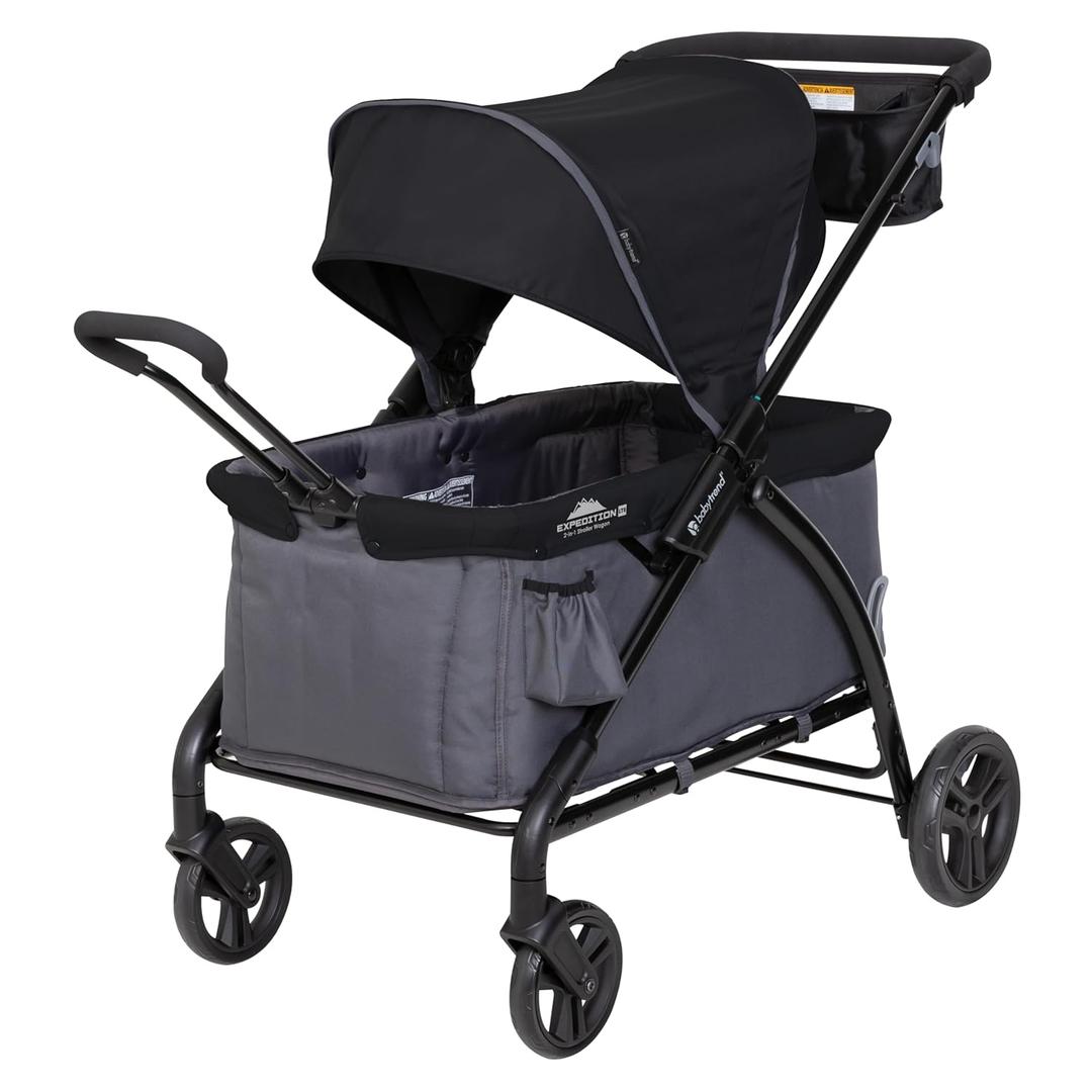 Baby Trend Tour LTE 2-in-1 Stroller Wagon, Gravity Black
