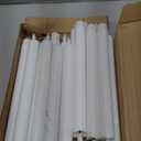 GenSwin Flameless White Taper Candles Flickering with 10-Key Remote, Battery Operated Led Warm 3D Wick Light Window Candles Real Wax Pack of 6, Christmas Home Wedding Decor(0.78 X 9.64 Inch)