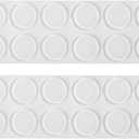 Self Adhesive Glass Table Top Bumpers, Clear Glass Table Top Anti Slip Pads, Rubber Bumpers for Glass Table Tops, Photo Frame, Furniture (Round 20mm x 2mm, 24 PCS)