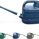 2 Gallon Watering Can for Outdoor Plants, Plant Watering Can with Removable Long Spout and Stainless Steel Sprinkler Head, Large Water Can for Garden Flowers Vegetables (Dark Blue)