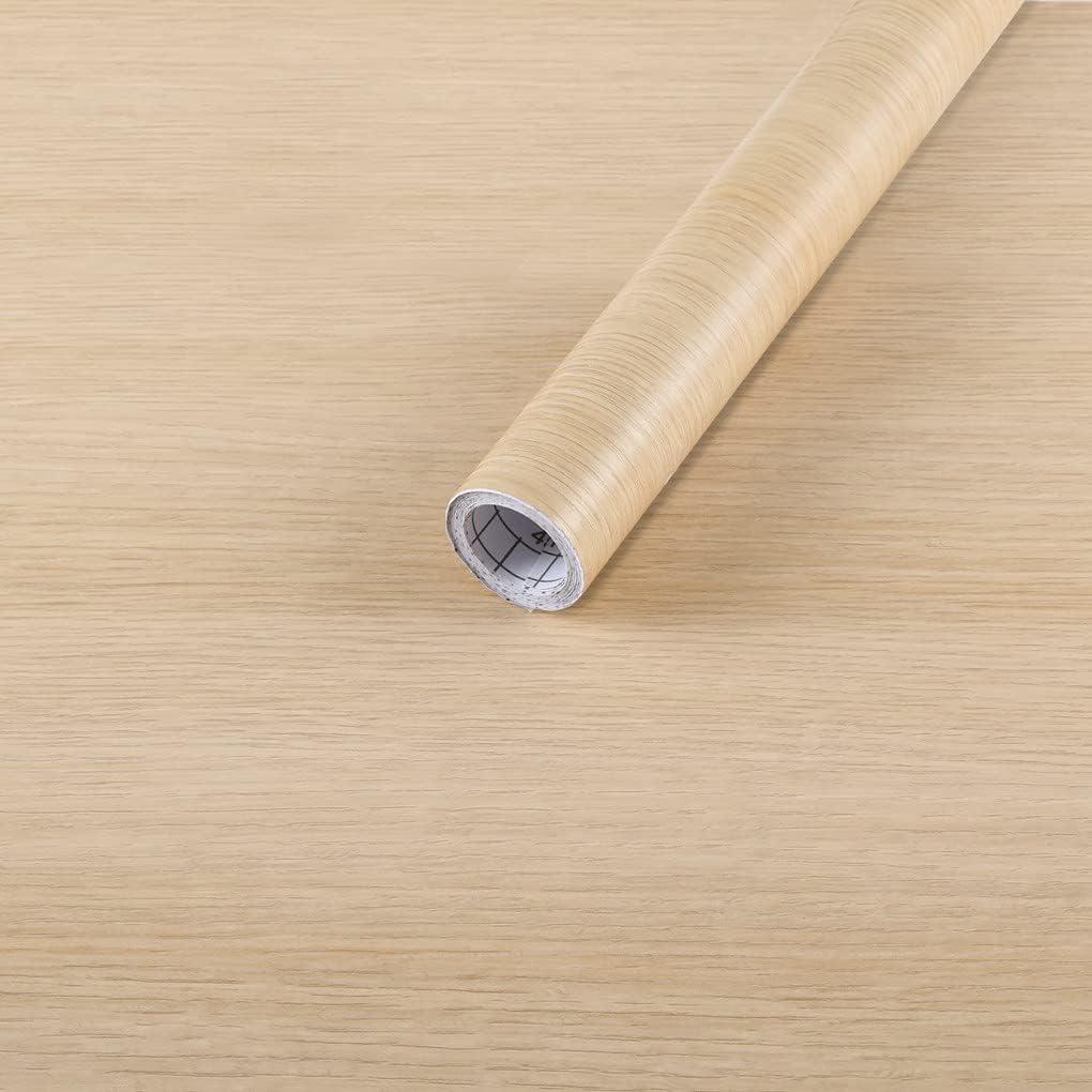 Arthome 23.6" x200"Peel and Stick Oak Wood Contact Paper Self-Adhesive Wall Paper,Decorative Vinyl Film for Countertop, Cabinets, Shelf, Drawer Liner,Easy to Clean Removable Wall Covering
