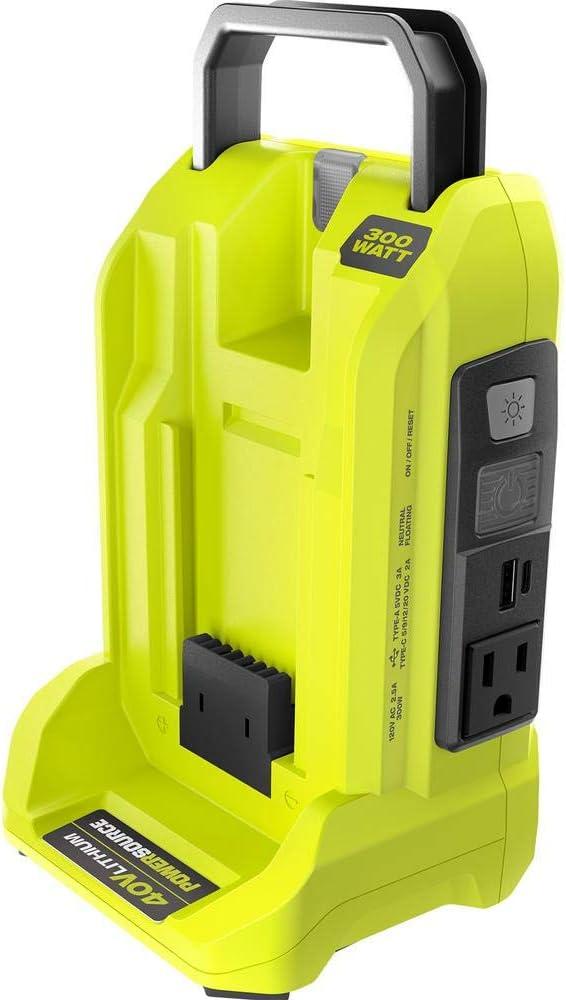 RYOBI RYi300BG 300-Watt Powered Inverter for 40-Volt Battery