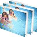 DreamShore 8x10 Acrylic Magnetic Picture Frame, 3 Pack Clear Frameless Rectangle Photo Frame for Desktop Display