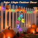 Birthday Gifts for Women Mom Grandma Her Wife, Winzwon Solar Lights Outdoor Wind Chimes for Outside Garden Yard Patio Porch Deck Hanging Decor, Moon and Star Gifts for Mothers Day