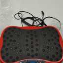 Vibration Plate Exercise Machine, Health & Fitness Full Body Vibration Platform, Portable Vibration Plate Platform for Weight Loss Home Fitness, Lymphatic Drainage, w/Resistance Bands+Remote (Red)