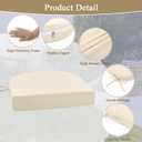 U'Artlines Outdoor Chair Cushions,Waterproof Round Corner Seat Cushions, Patio Chair Cushions for Outdoor Furniture,Seat Cushions with Ties for Patio Garden Dining 19"x19"x3.15"