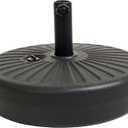 C-Hopetree 78 lb Heavy Duty Water Fillable Base Stand for Patio Outdoor Market Table Umbrella, Black