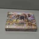 1000 Pieces African Animal Puzzles Jungle Scene African Beasts Elephant Jigsaw Puzzle for Adults Animal World Jigsaw Puzzles Home Decoration School Supplies Jigsaw Puzzles 1000 Pieces for Adults