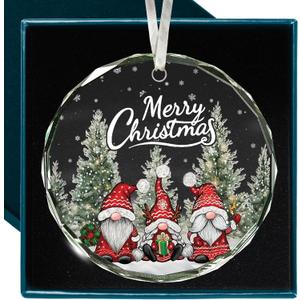 Gnome Christmas Ornaments - Uniquely Crafted Gnome Ornaments for Christmas Tree - Festive Decorations for Tree- Perfect as Gnomes Gifts for Women, Ideal for Enhancing Christmas Gnomes Decorations