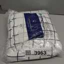 Striped Sheets - Navy Blue & White Striped Sheets - 1 Flat & 1 Fitted & 2 Pillowcases w/ Deep Pockets  Wrinkle & Fade Free - Soft, Breathable & Cooling  Luxury Pinstripe Bedding - King Size Bed Set