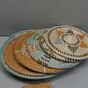Tatuo 11 Pcs Boho Wall Basket Decor Decorative Bulrush Woven Basket Wall Decor Art Round Farmhouse Hanging Baskets for Kitchen Rustic Home Summer Decorations, Multi Sizes (Farmhouse)