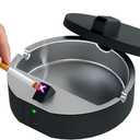 Electric Arc Lighter with Built-in Collection Tray – One-Touch Operation, Rechargeable, Removable Inner Tray for Easy Cleaning, Odor-Reducing Lid, Portable for Car, Home, Office
