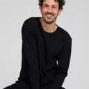 LAPASA Men 100% Merino Wool Shirt Base Layer Lightweight Midweight Thermal Top Long Sleeve Hunting Undershirt Warm Long John (X-Large)