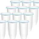 Upgraded 5-Stage Water Filter Replacement for Zero Pitcher & Dispenser, 0 TDS Filtration, Reduces Lead, Chromium, PFOA & PFOS, Compatible with ZR-001, ZR-004, ZR-017, 12-Pack