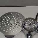7.5" Rotatable Dual Shower Head with Handheld Combo, Kids Friendly Low 3-Way Diverter, Adjustable Slide Bar for Whole Family Use, Enjoy High Pressure Rainfall Spa Shower, Polished Chrome Finish