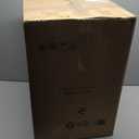 Muwuele Solid Wood Nightstand, Narrow Night Stand for Small Spaces, Bedroom, Cute Fluted Bedside Tables with 2 Drawers for Kids, Walnut