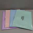 Sooez 4 Pack Accordion File Folder, Cute 5 Pocket Folder, Portable Expanding Filer Folder with Labels, Folders for Documents, Premium Expandable Folder Organizer, Aesthetic Folders for School Office (Green, Blue, Pink, Purple)