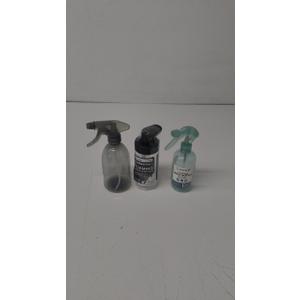 Spray Bottle 8 oz, 14 oz, Foaming Soap Station 10 oz. 3 Pack