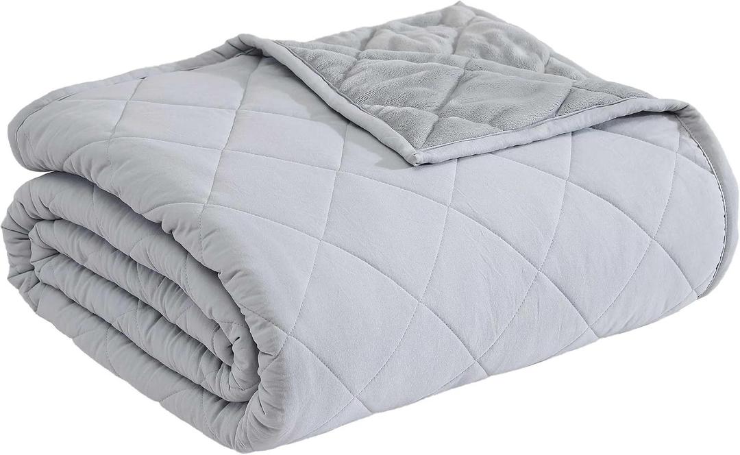 Eddie Bauer - Twin Size Blanket, Ultra-Soft Bed Blanket with Plush Reverse, Throw Blanket for Couch or Bed (Classic Solid Grey)