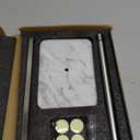 Hand Towel Holder Stand, Matte Black Hand Towel Rack for Bathroom, T-Shape Towel Holder Stainless Steel for Kitchen Vanity Countertop, Marble Base Adjustable 9.06"-17.68"