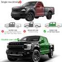 Low Profile Window Rain Guards Compatible with 20152026 F150 20172024 Raptor Crew Cab, Outside Mount Vent Deflectors, Tinted Acrylic Wind Rain Shield, 4-Piece Set