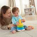 Fisher-Price Babys First Blocks & Rock-a-Stack Toy Set, Bucket of 10 Shapes & Ring Stacking Activity for Developmental Play Ages 6+ Months 
