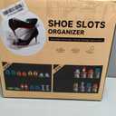 Shoe Slots Organizer 10 Pack - Shoe Stackers,3 Levels Adjustable,Space Savers 50%,Double Layer Holders for Closet (Transparent),Organizador de Zapatos