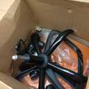 BestOffice | Ergonomic Office Chair | Mid-Back Swivel Desk Chair | Breathable Backrest & Lumbar Support | Adjustable Height | Sponge Seat | Rolling Wheels | Orange | for Adults & Women