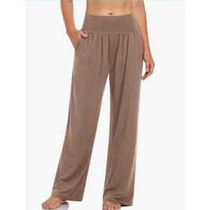 Women's Casual Loose Wide Leg Cozy Pants Yoga Sweatpants Comfy High Waisted Sports Athletic Lounge Pants with Pockets, Size XL