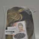 Blonde Wig with Bangs Long curly wavy Wig for Women Ombre wig with Brown root skin-friendly synthetic fiber for festival holiday Use 26IN